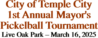 City of Temple City 1st Annual