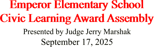Emperor Elementary School Civic Learning Award
