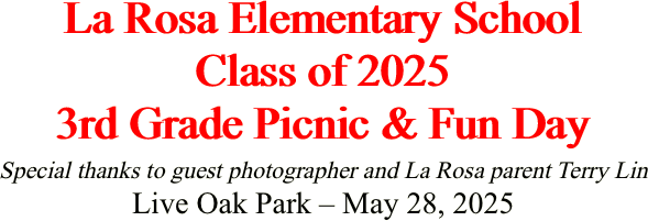 La Rosa Elementary School Class of
