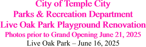 City of Temple City Parks &