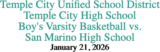 Temple City Unified School District Temple